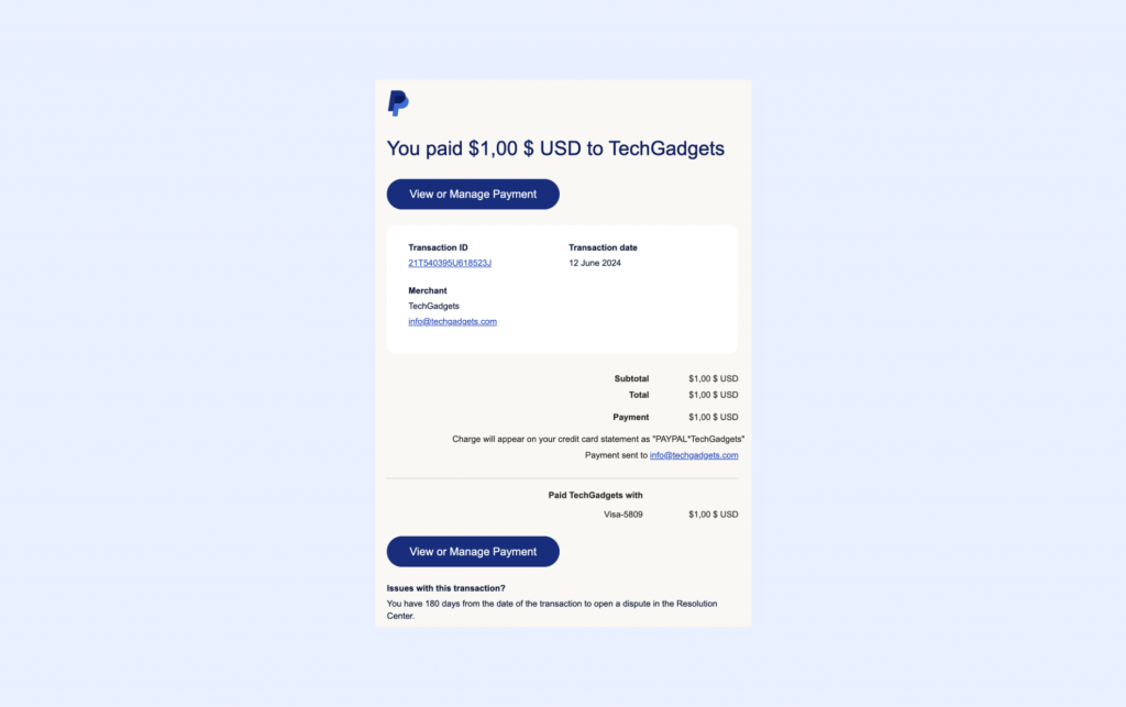 PayPal Chargebacks 5